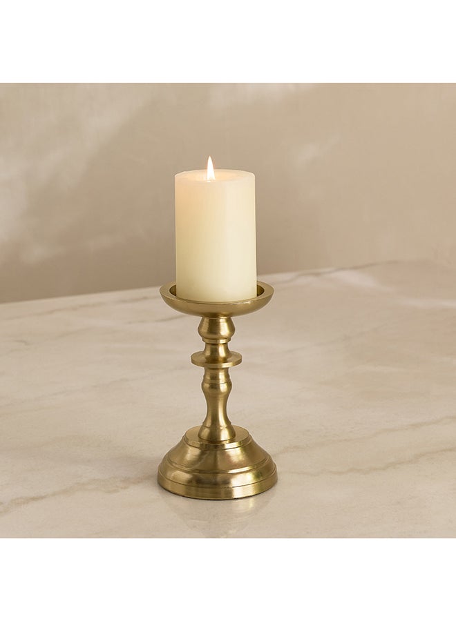 Home Box حامل شموع عمودي زخرفي ذهبي للمنزل - Image 1